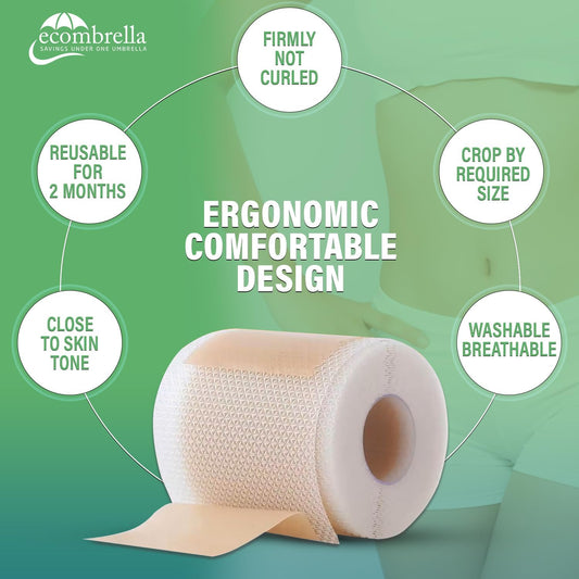 Silicone Scar Tape 4cm x 1.5m - Medical Grade Scar Tape for Surgical Scars - Silicone Scar Sheet Reduces the Appearance of Acne Scars, C-Section Scars, Burn Scars & Scars from Stitches